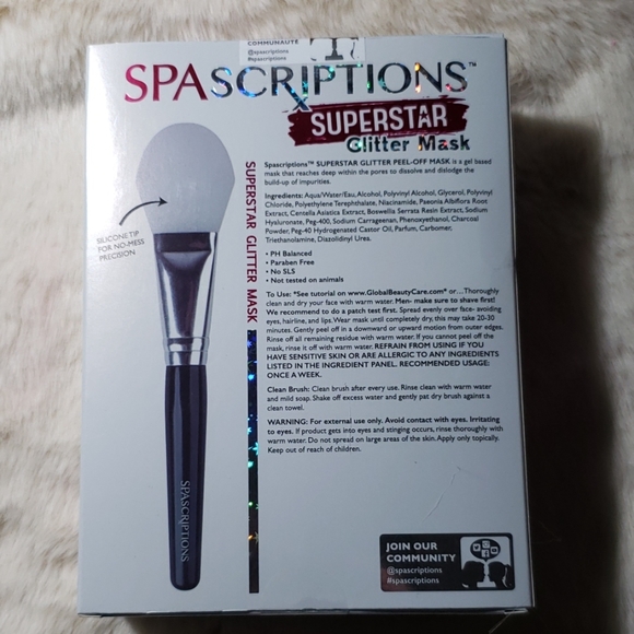 Spa Scriptions Peel off Glitter Mask - Picture 2 of 6